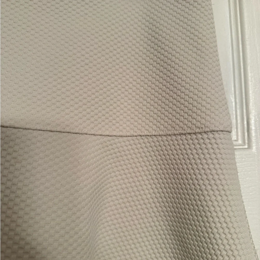 New Banana Republic Cream size 6 waffle Skirt fit flare Anthropologie $89 - Picture 3 of 5